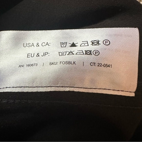 MM Lafleur Pants Trousers Black Slim Tapered Tailored Work Business Size 4 Small - Picture 7 of 7